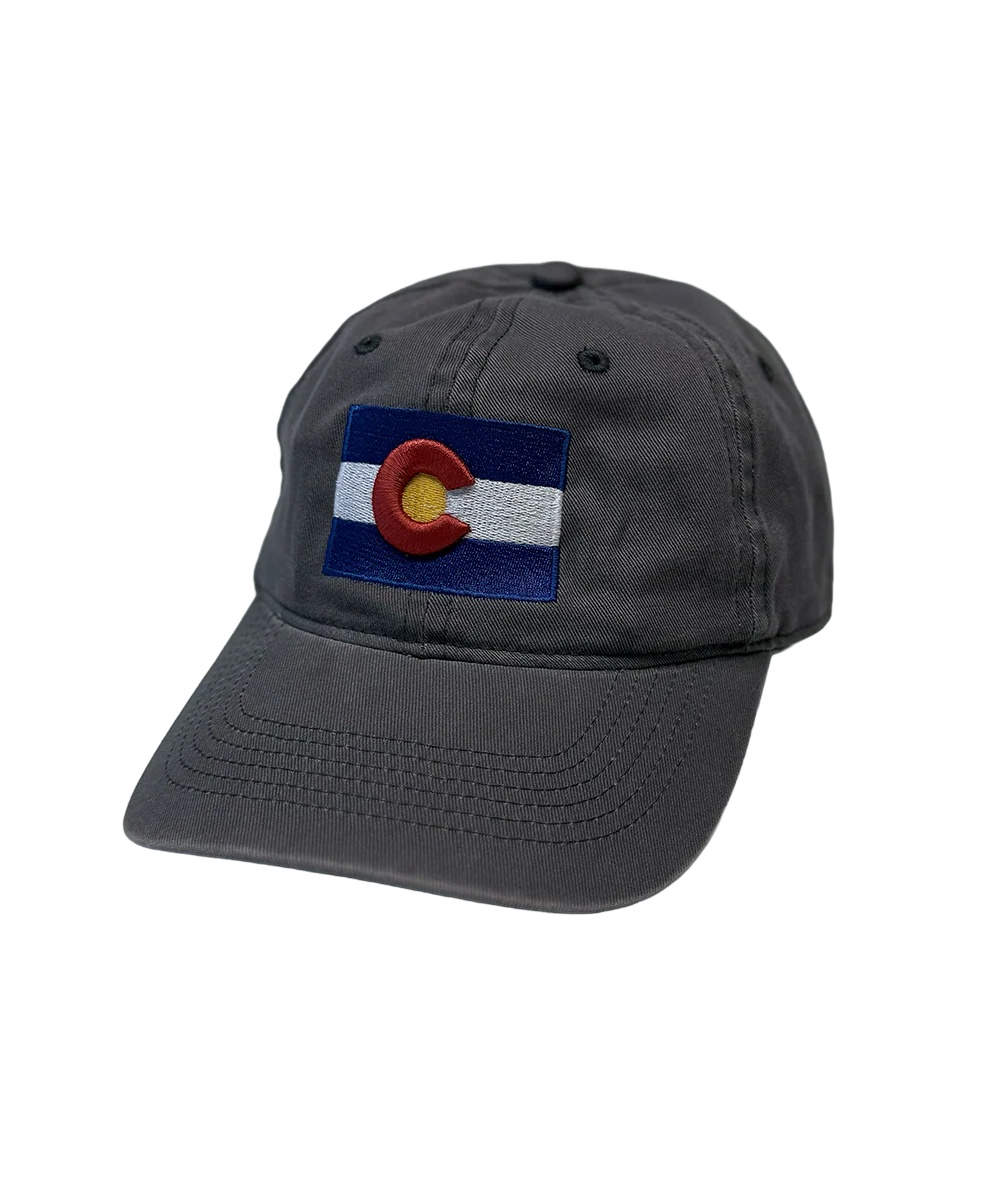 Colorado Flag - Charcoal Twill Hat