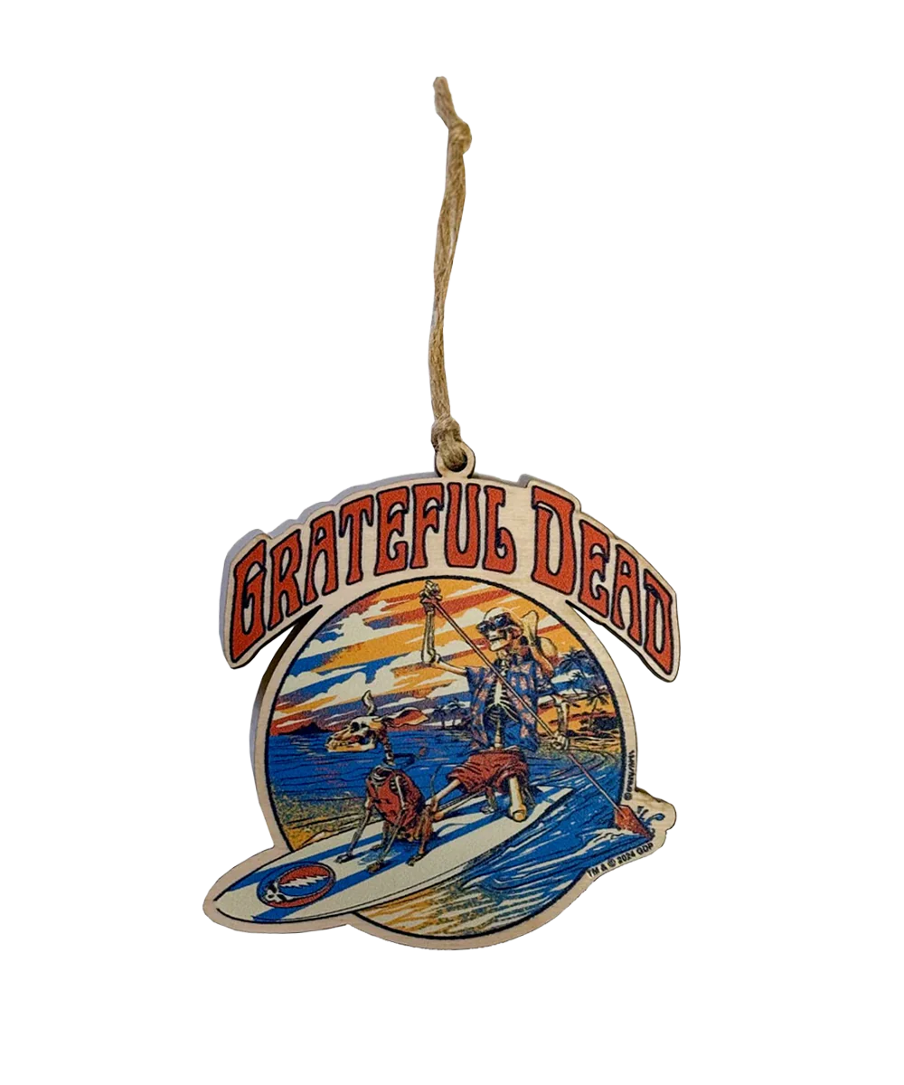 Grateful Dead Along For The Trip - Maplewood Ornament