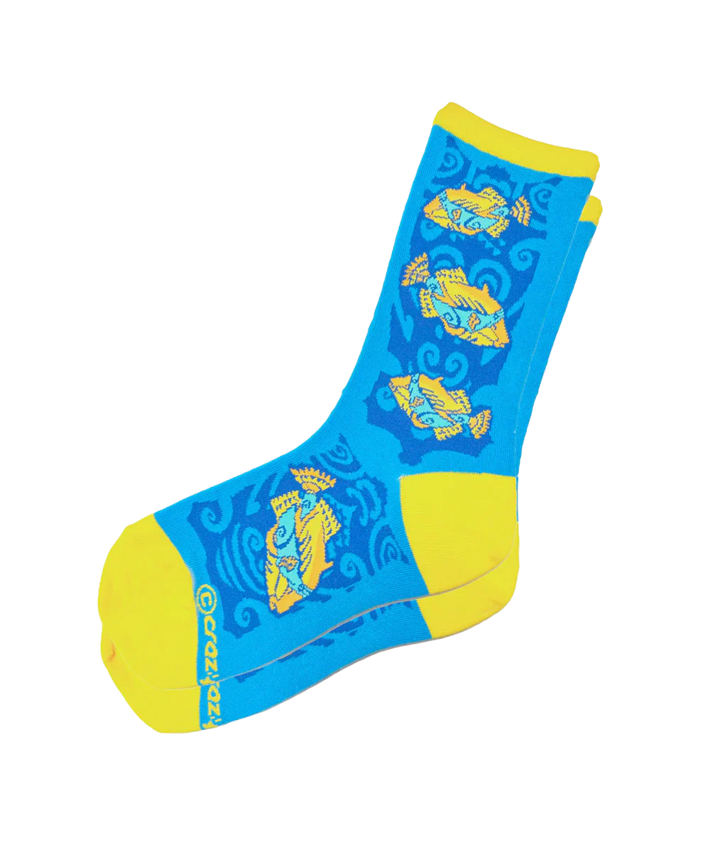 Humu Tribal - Graphic Cotton Crew Socks