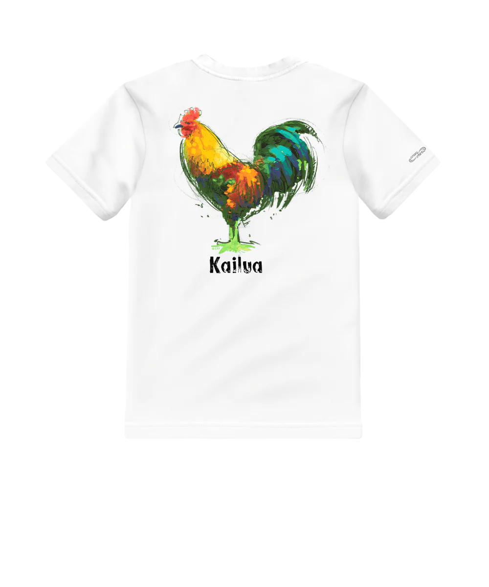 Chicken Scratch - White Short Sleeve Crewneck T-Shirt