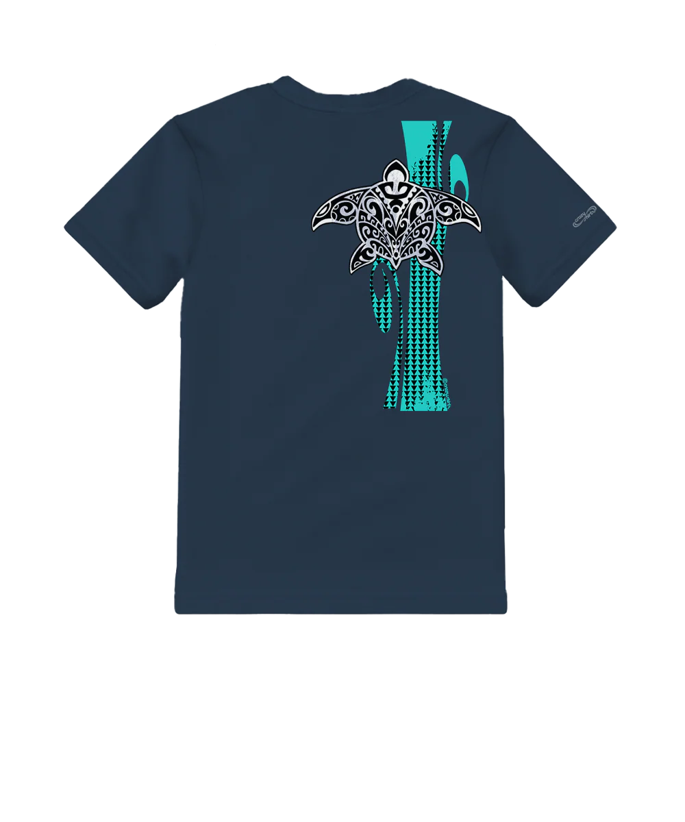 Honu Tribe - Navy Short Sleeve Crewneck T-Shirt