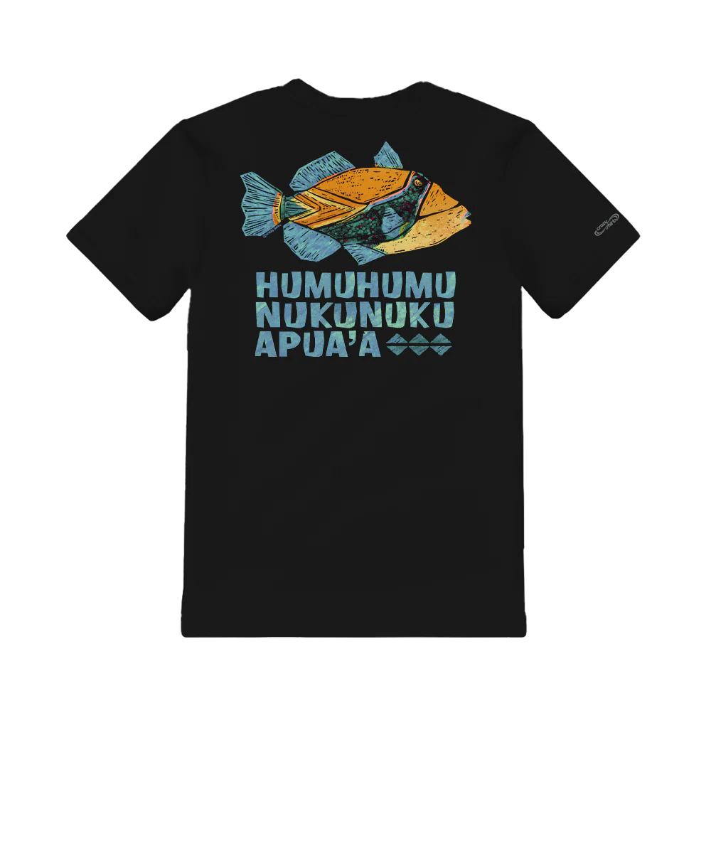 Humu Kalakoa - Black Short Sleeve Crewneck T-Shirt