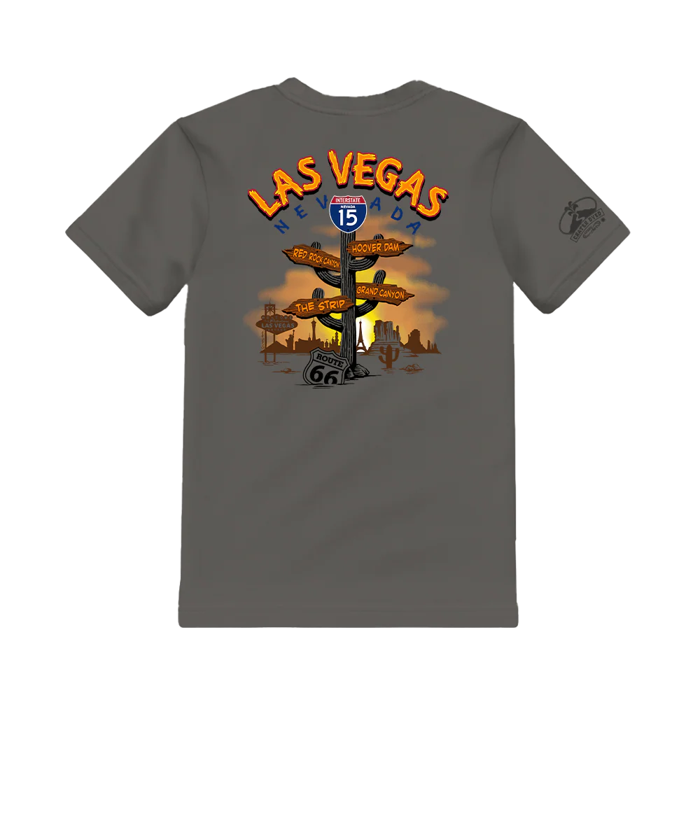 Las Vegas Signs - Crater Dyed® Short Sleeve Crewneck T-Shirt