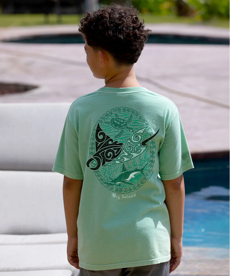 Manta Reef Glide - Key Lime Dyed Short Sleeve Crewneck T-Shirt - Image 2