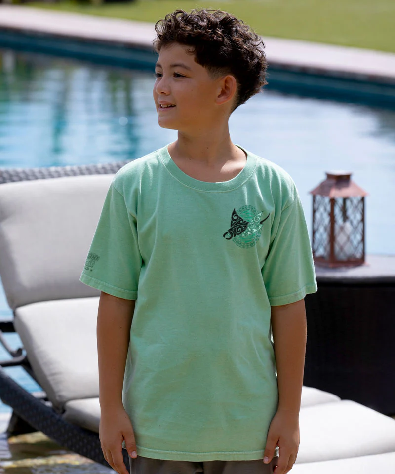 Manta Reef Glide - Key Lime Dyed Short Sleeve Crewneck T-Shirt - Image 3