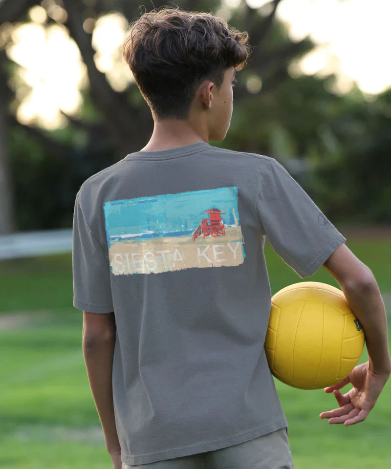 Painted Siesta Key - Crater Dyed® Short Sleeve Crewneck T-Shirt - Image 2