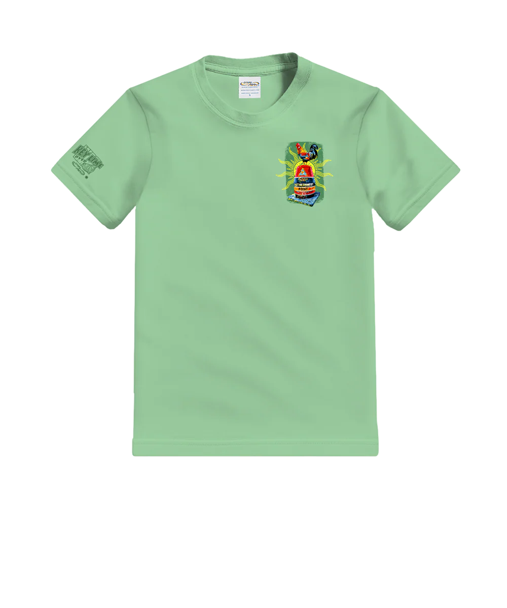 Sunrise Chicken Buoy - Key Lime Dyed Short Sleeve Crewneck T-Shirt - Image 4