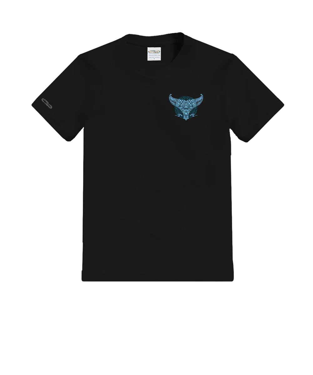 Tribal Nalu Aumakua - Black Short Sleeve Crewneck T-Shirt - Image 4