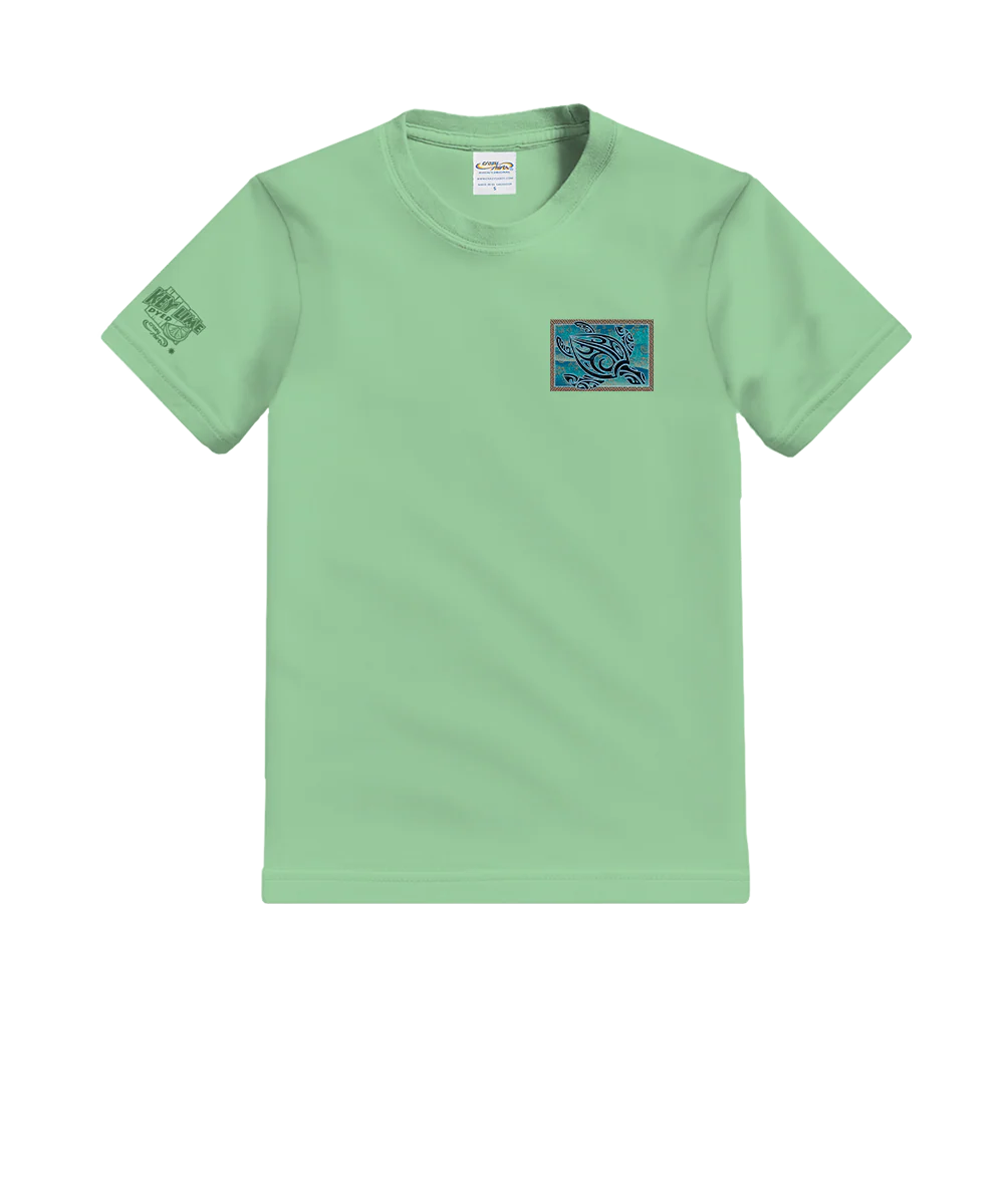 Tribal Petro Honu - Key Lime Dyed Short Sleeve Crewneck T-Shirt - Image 4