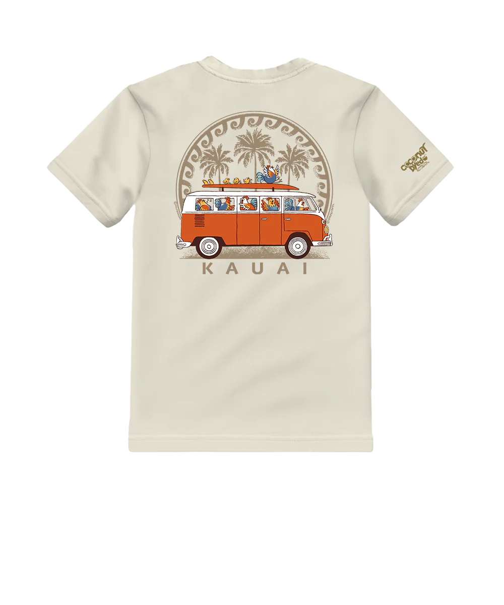 Volkswagen Chicken Van - Coconut Dyed Short Sleeve Crewneck T-Shirt