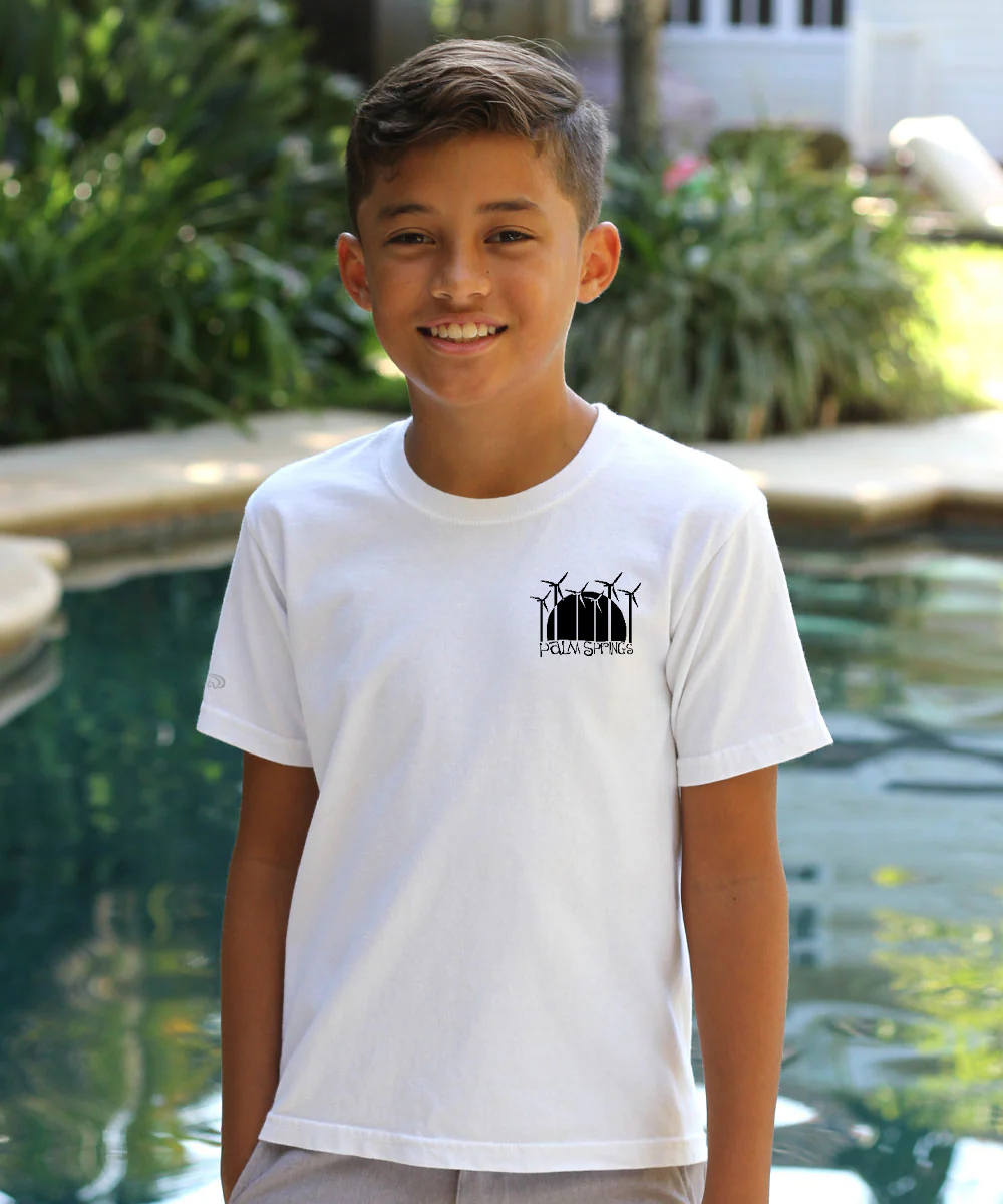 Windmills - White Short Sleeve Crewneck T-Shirt - Image 3