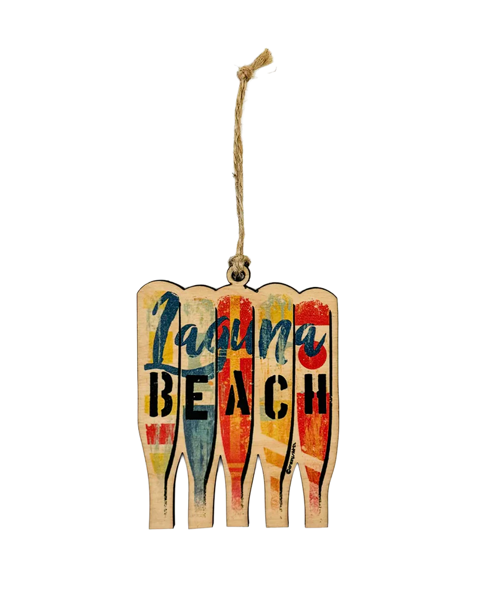 Laguna Beach Oars - Maplewood Ornament