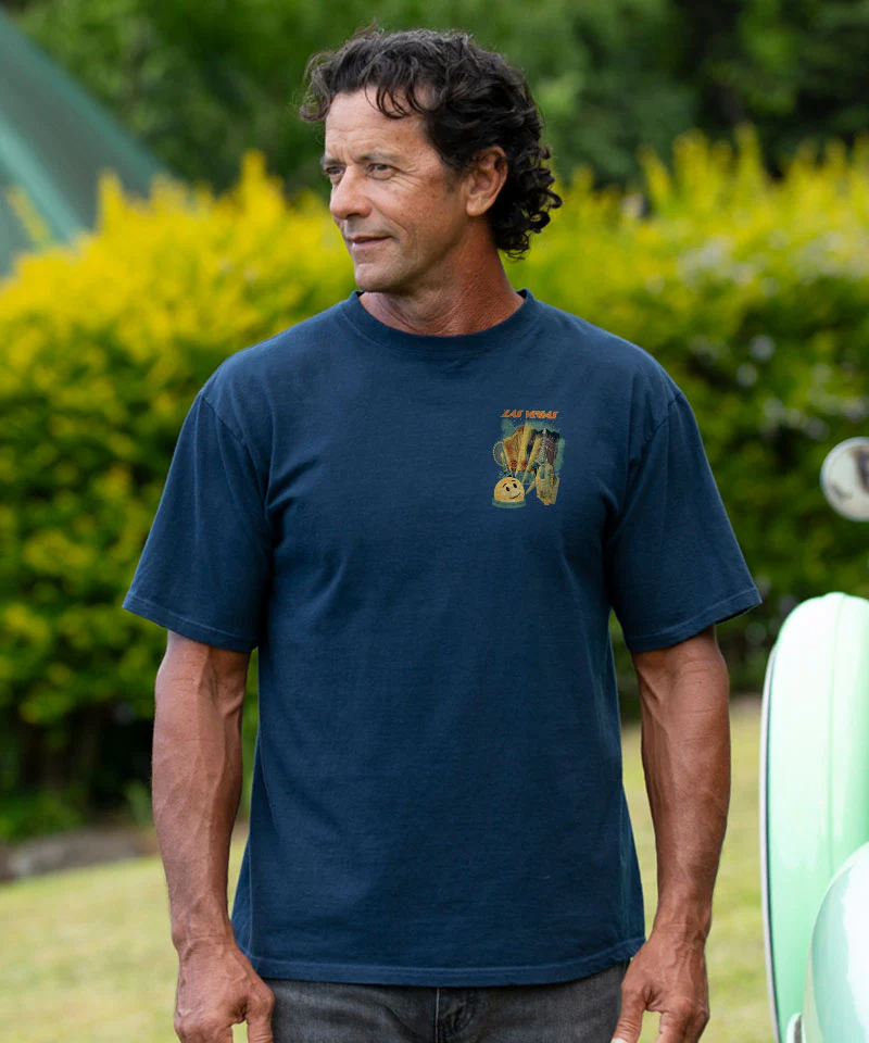 Las Vegas Dome - Navy Short Sleeve Crewneck T-Shirt - Image 3