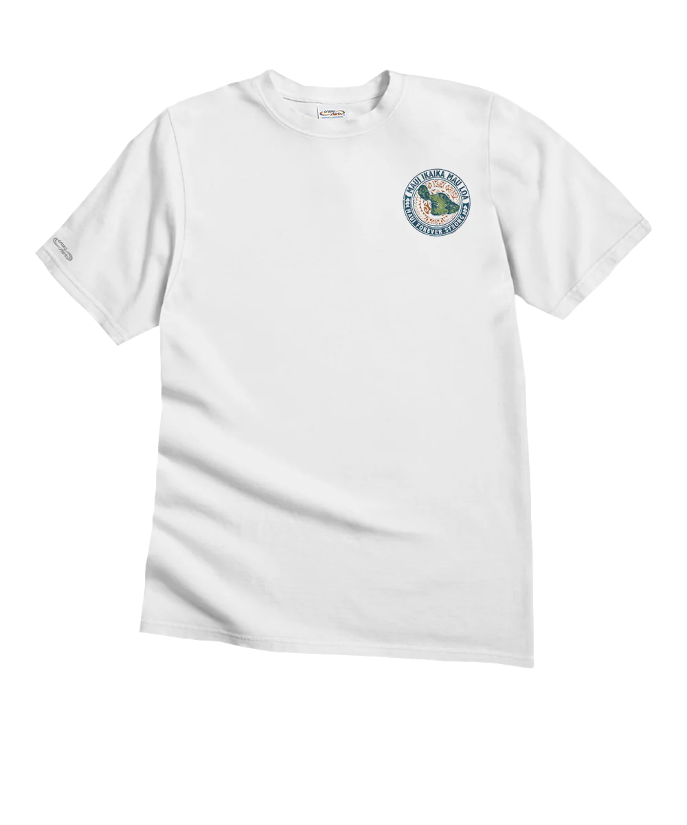 Maui Forever Strong - White Short Sleeve Crewneck T-Shirt - Image 4