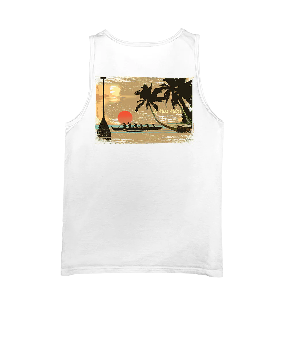 A Hui Hou - White Sleeveless Tank Top