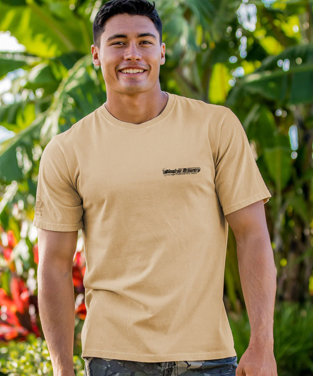 Alcatraz Brewery - Beer Dyed Short Sleeve Crewneck T-Shirt - Image 3