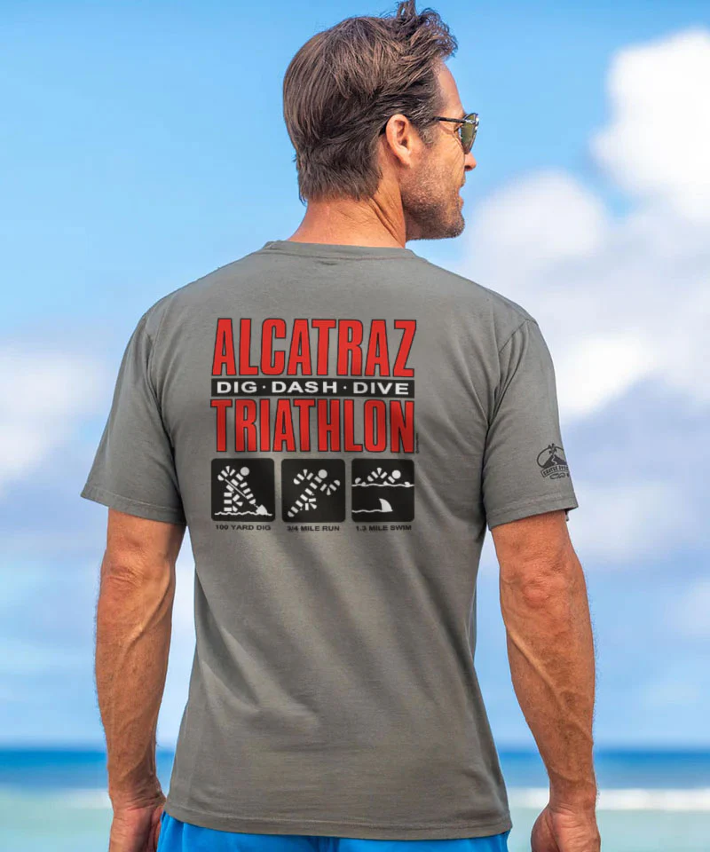 Alcatraz Triathlon - Crater Dyed® Short Sleeve Crewneck T-Shirt - Image 2