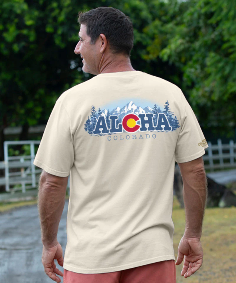Aloha Colorado - Coconut Dyed Short Sleeve Crewneck T-Shirt - Image 2