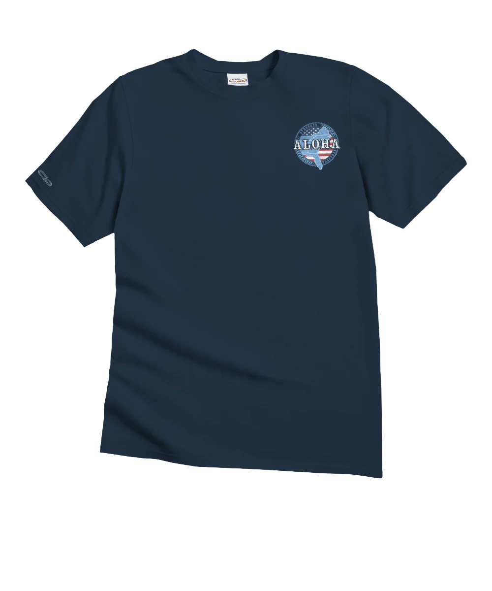 Aloha Stronger Together - Navy Short Sleeve Crewneck T-Shirt - Image 4