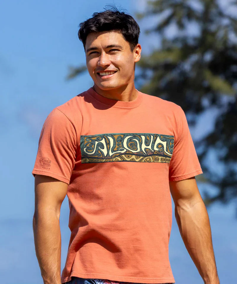 Band Of Aloha - Chile Dyed Short Sleeve Crewneck T-Shirt - Image 2