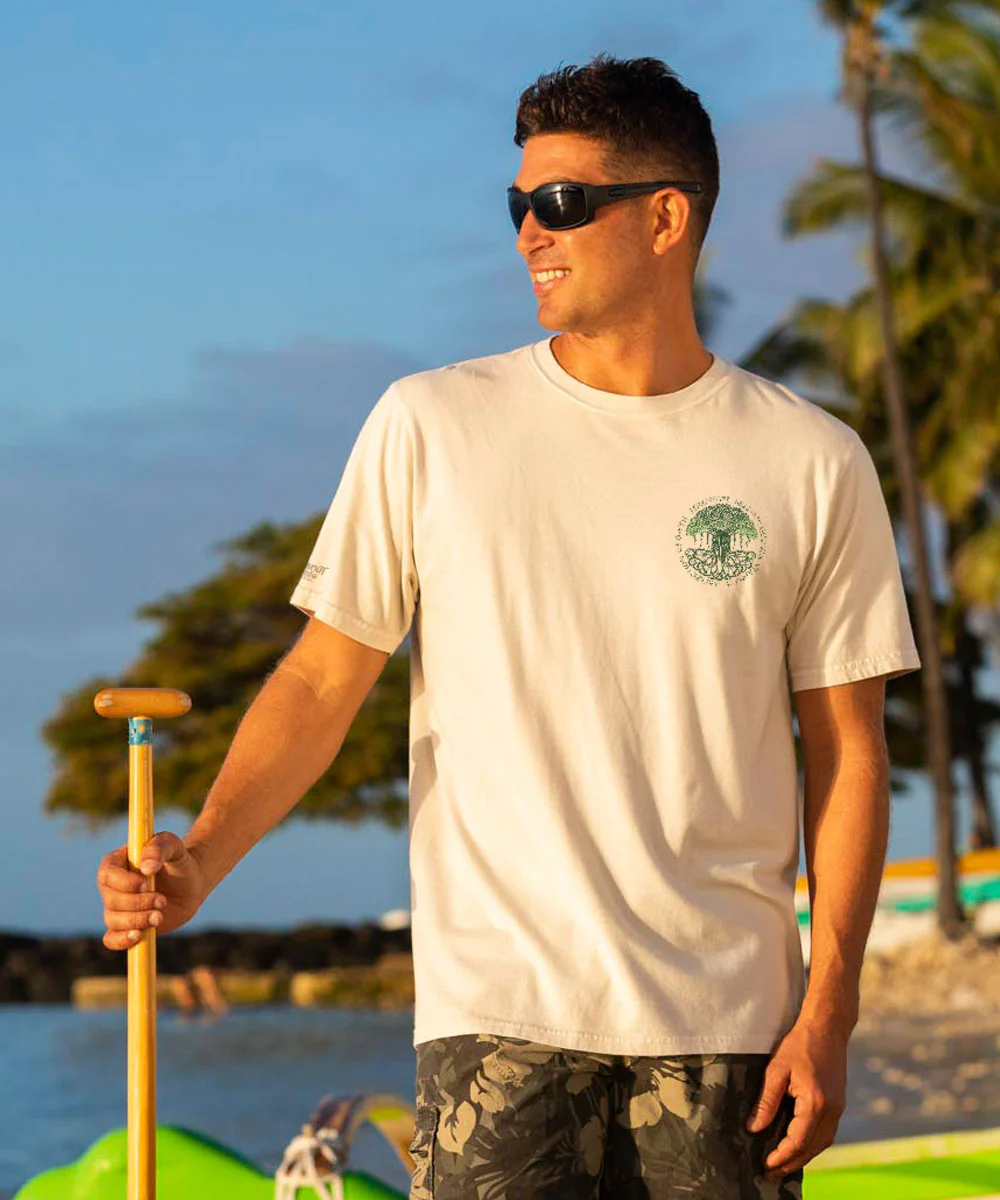 Banyan Tree - Coconut Dyed Short Sleeve Crewneck T-Shirt - Image 3