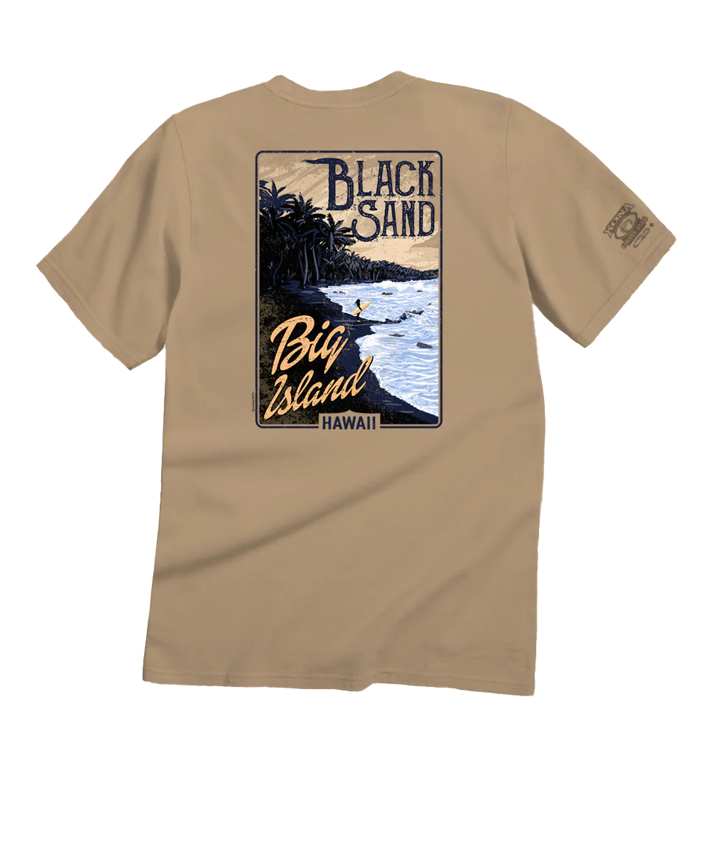 Black Sand - Kona Coffee Dyed Short Sleeve Crewneck T-Shirt