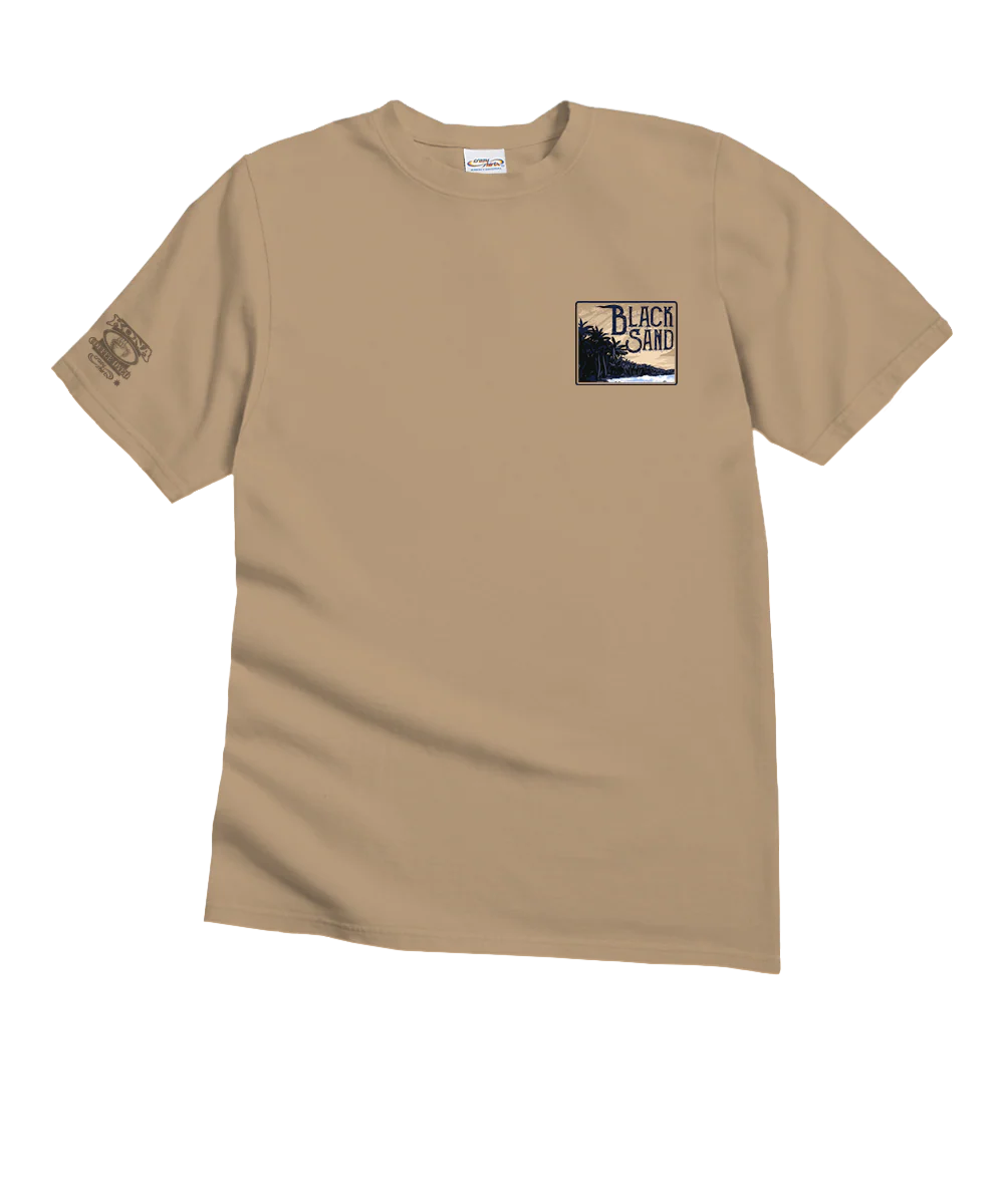 Black Sand - Kona Coffee Dyed Short Sleeve Crewneck T-Shirt - Image 4