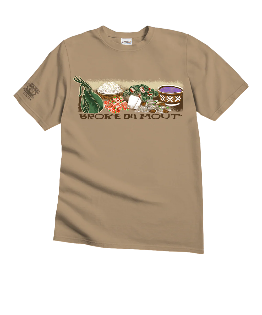 Broke Da Mout - Kona Coffee Dyed Short Sleeve Crewneck T-Shirt