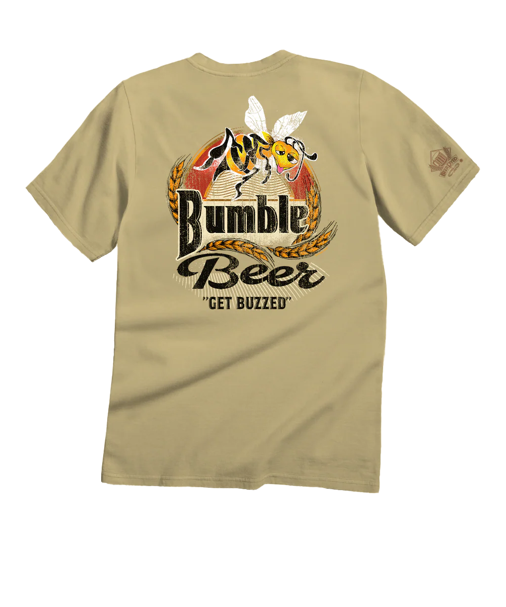 Bumble Beer - Beer Dyed Short Sleeve Crewneck T-Shirt