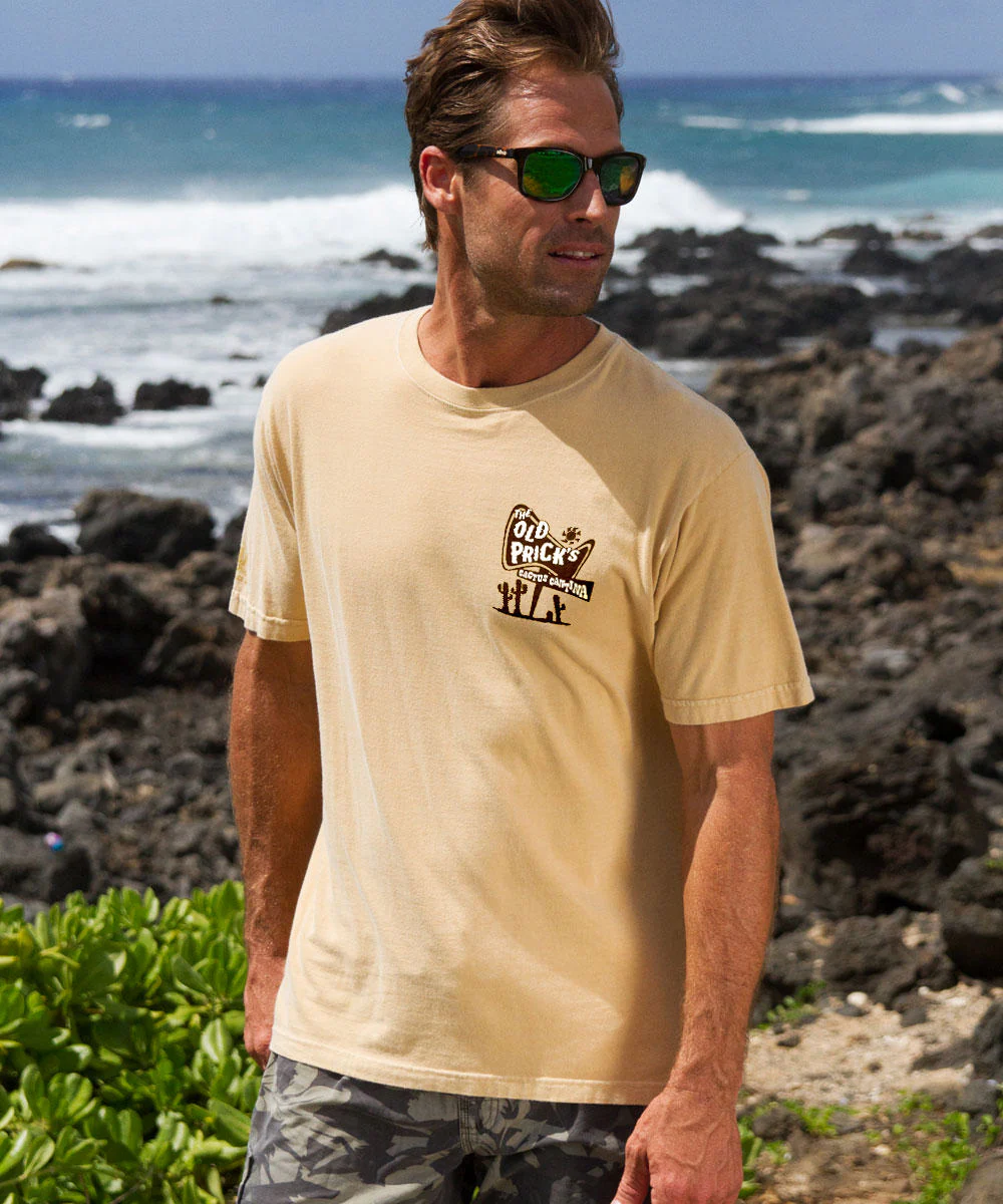 Cactus Cantina - Beer Dyed Short Sleeve Crewneck T-Shirt - Image 3