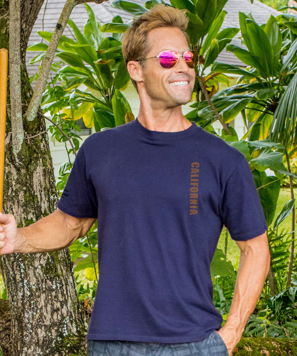 Cali Scenic - Grape Dyed Short Sleeve Crewneck T-Shirt - Image 3