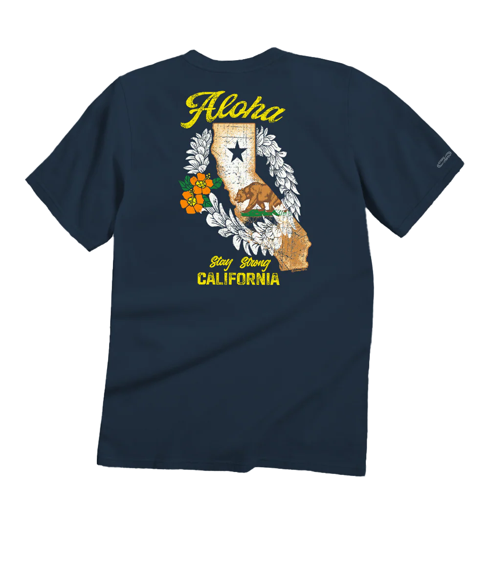 California Strong - Navy Short Sleeve Crewneck T-Shirt