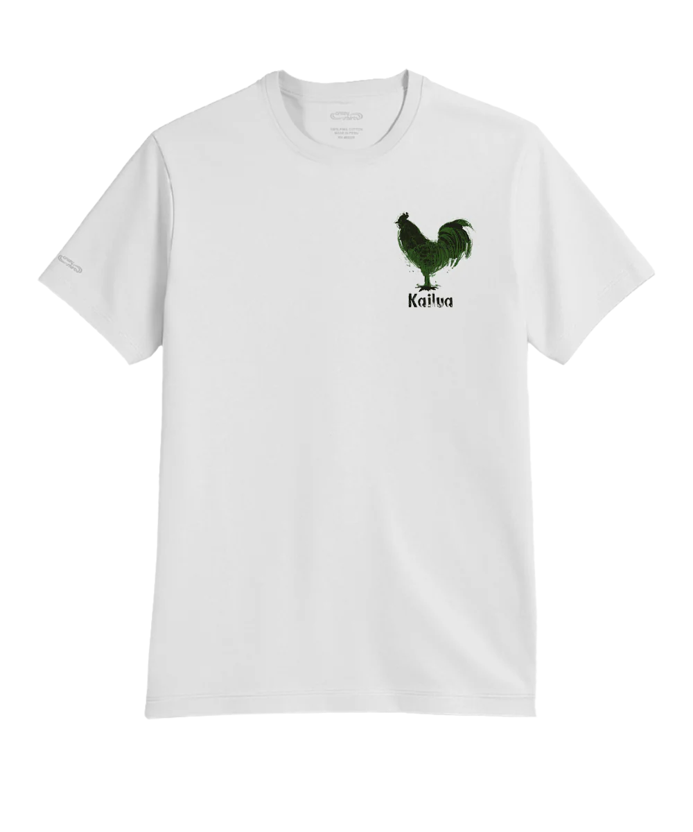 Chicken Scratch - White Short Sleeve Pima T-Shirt - Image 4