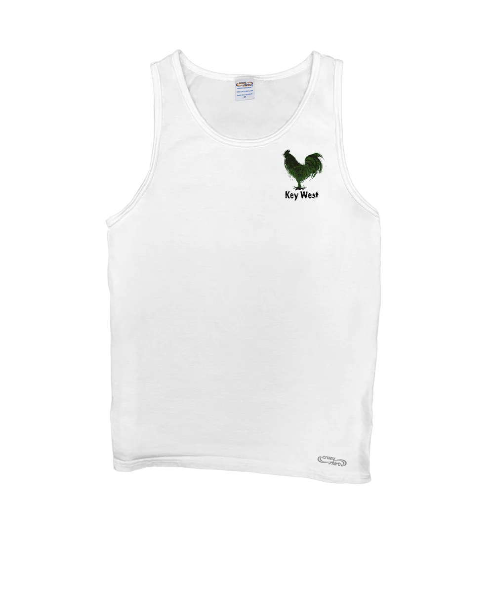 Chicken Scratch - White Sleeveless Tank Top - Image 4