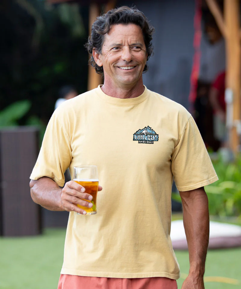 Chill Out - Beer Dyed Short Sleeve Crewneck T-Shirt - Image 3