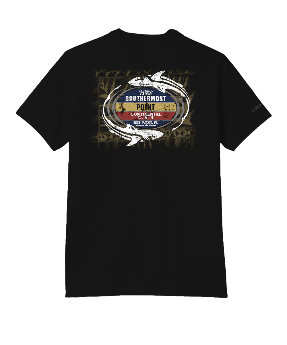 Circling Buoy - Jet Black Short Sleeve Pima T-Shirt