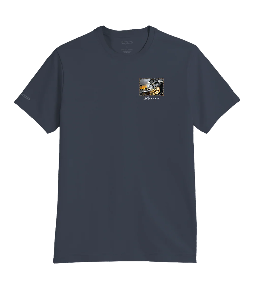 Clark Little Obsidian - Smoke Short Sleeve Pima T-Shirt - Image 4