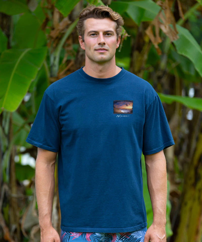 Clark Little Pau Hana - Navy Short Sleeve Crewneck T-Shirt - Image 3