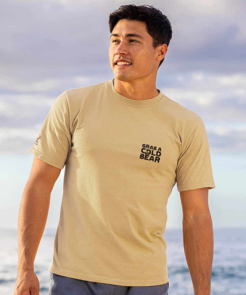 Cold Bear - Beer Dyed Short Sleeve Crewneck T-Shirt - Image 3