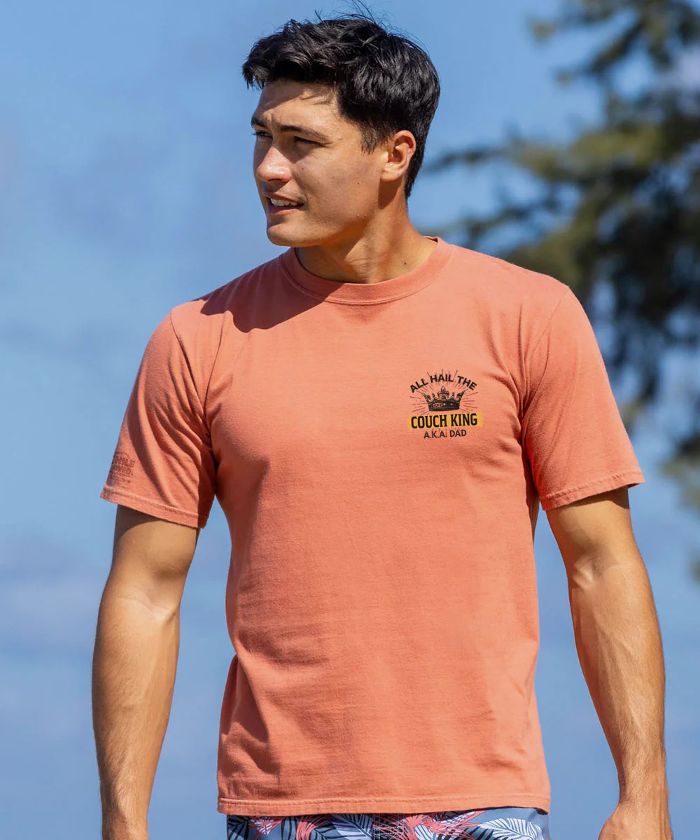 Couch King - Chile Dyed Short Sleeve Crewneck T-Shirt - Image 3