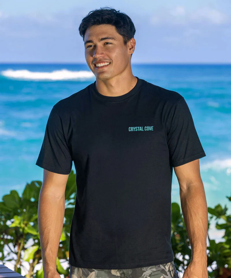 Crystal Cove - Black Short Sleeve Crewneck T-Shirt - Image 3