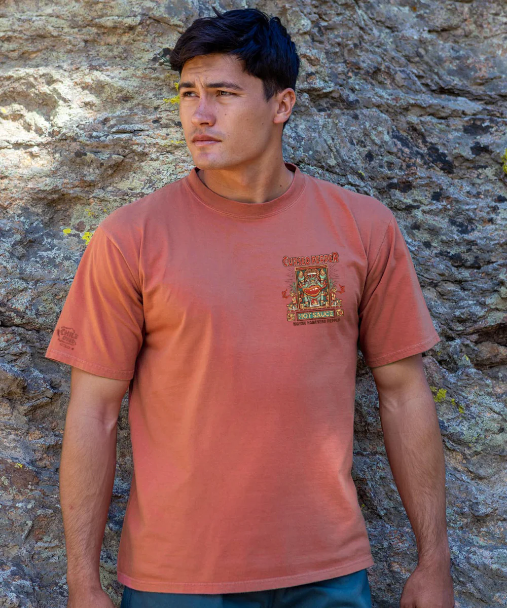 Cursed Pepper - Chile Dyed Short Sleeve Crewneck T-Shirt - Image 3