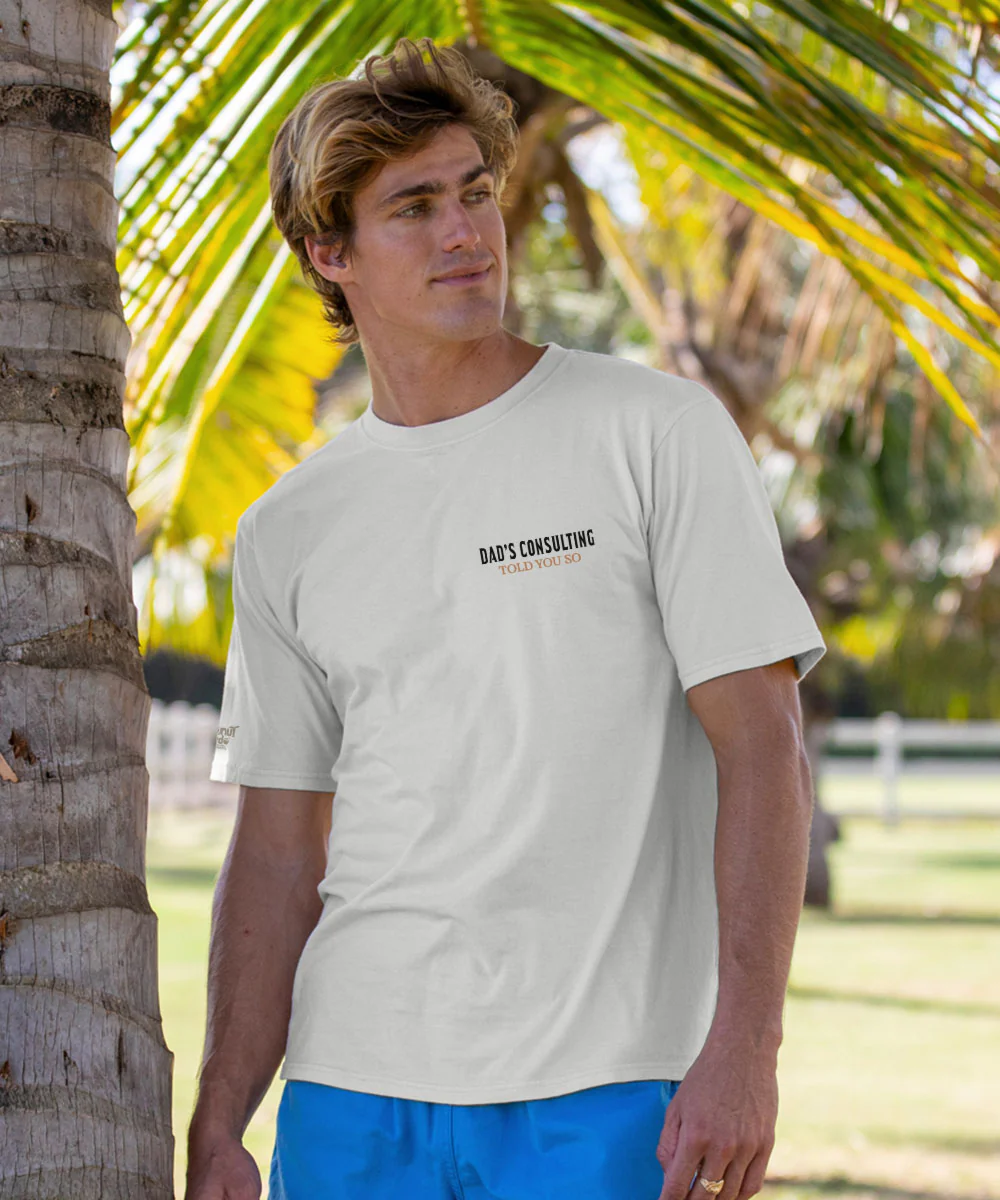 Dad Consulting - Coconut Dyed Short Sleeve Crewneck T-Shirt - Image 3