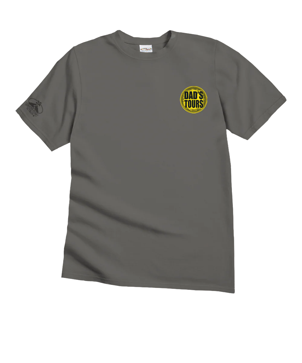 Dads Tours No Map - Crater Dyed® Short Sleeve Crewneck T-Shirt - Image 4
