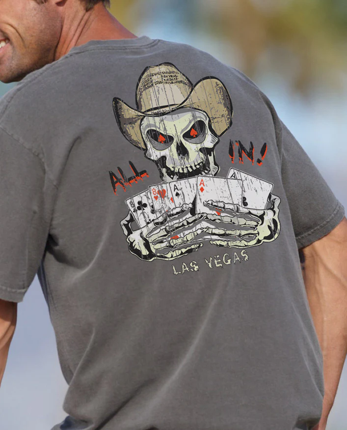 Dead Mans Hand - Crater Dyed® Short Sleeve Crewneck T-Shirt - Image 2
