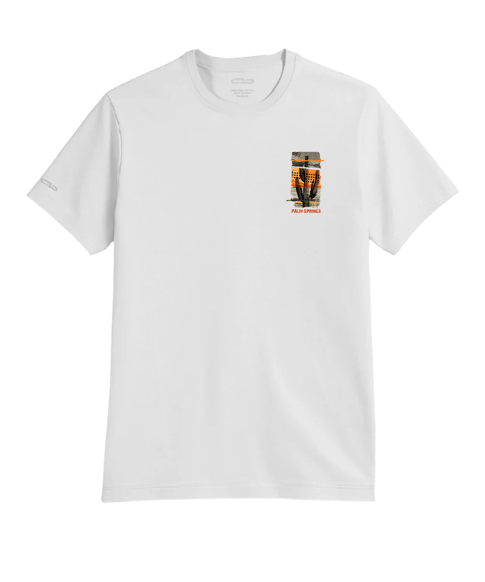 Desert Bound - White Short Sleeve Pima T-Shirt - Image 4