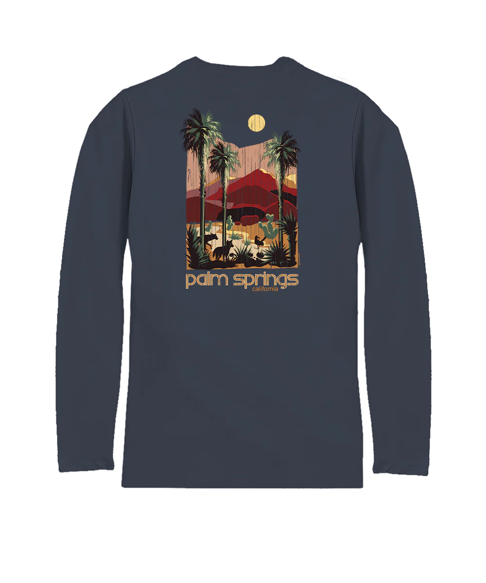 Desert Retreat - Smoke Long Sleeve Pima T-Shirt