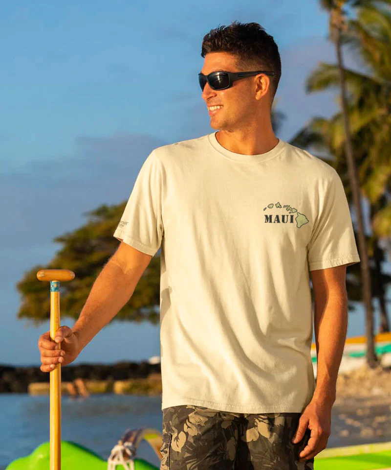 Destination Maui - Coconut Dyed Short Sleeve Crewneck T-Shirt - Image 3
