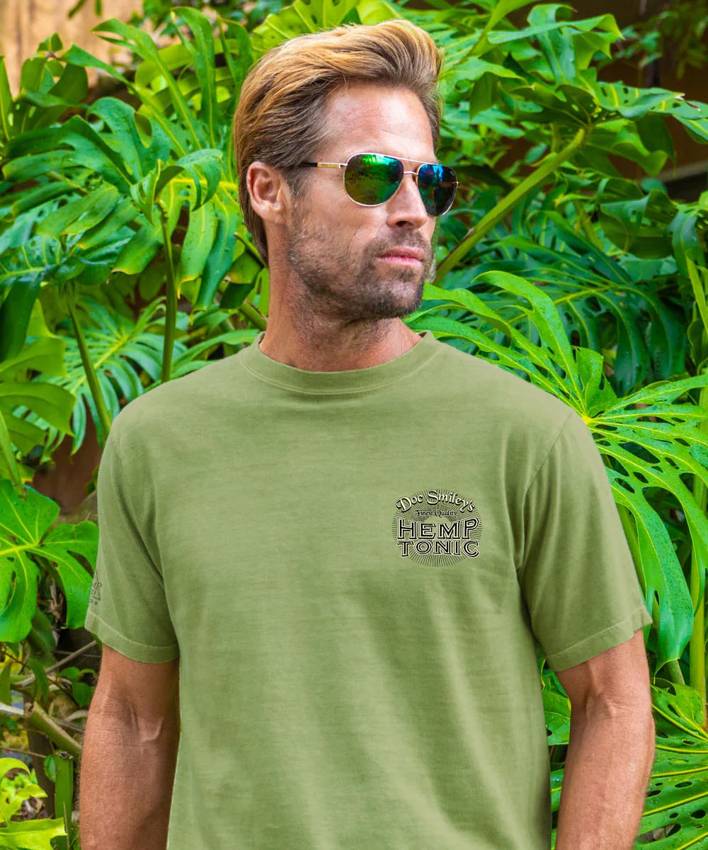 Doc Smileys - Hemp Dyed Short Sleeve Crewneck T-Shirt - Image 3