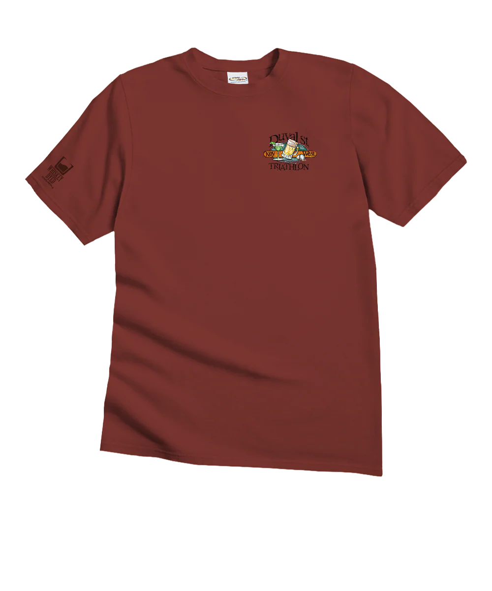 Duval Triathlon - Whiskey Dyed Short Sleeve Crewneck T-Shirt - Image 4